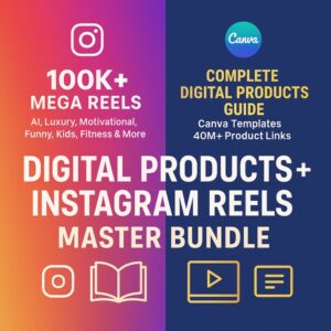 All-in-One Digital Products + Instagram Reels Mega Bundle (40M+ Resources)